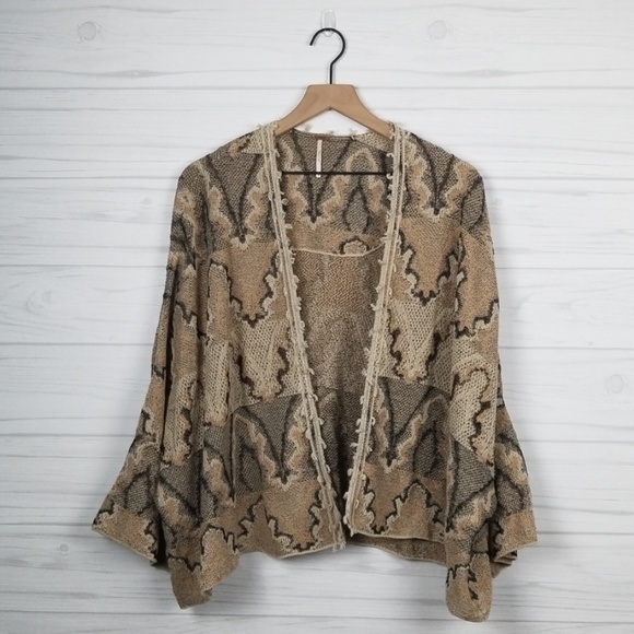 Free People Sweaters - Free People Boho Batwing Cardigan with Fringe
